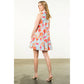 Morgan Sleeveless Flower Striped Dress