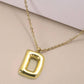 Initial Necklace Gold