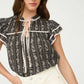 Jodie Ruffle Sleeve Top