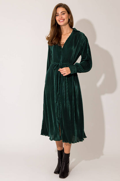 Gorgeous Green Plisse Dress