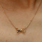 18K Stainless Steel Bow Necklace