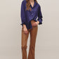 SALE Satin Button Down Blouse